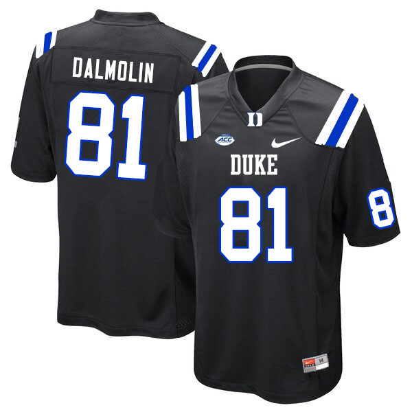 Men #81 Nicky Dalmolin Duke Blue Devils College Football Jerseys Sale-Black - Click Image to Close